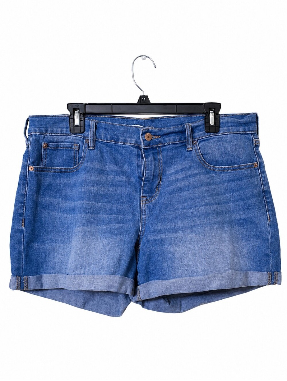 Old Navy Blue Rolled-Hem Denim Shorts